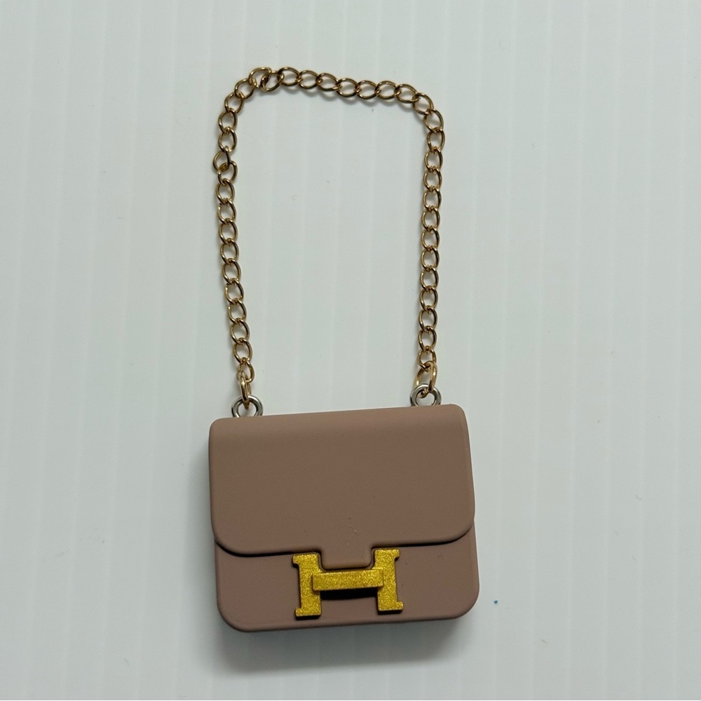 Labubu Purse- Mocha Color Hermes Purse For Pop Marts Labubu Doll
